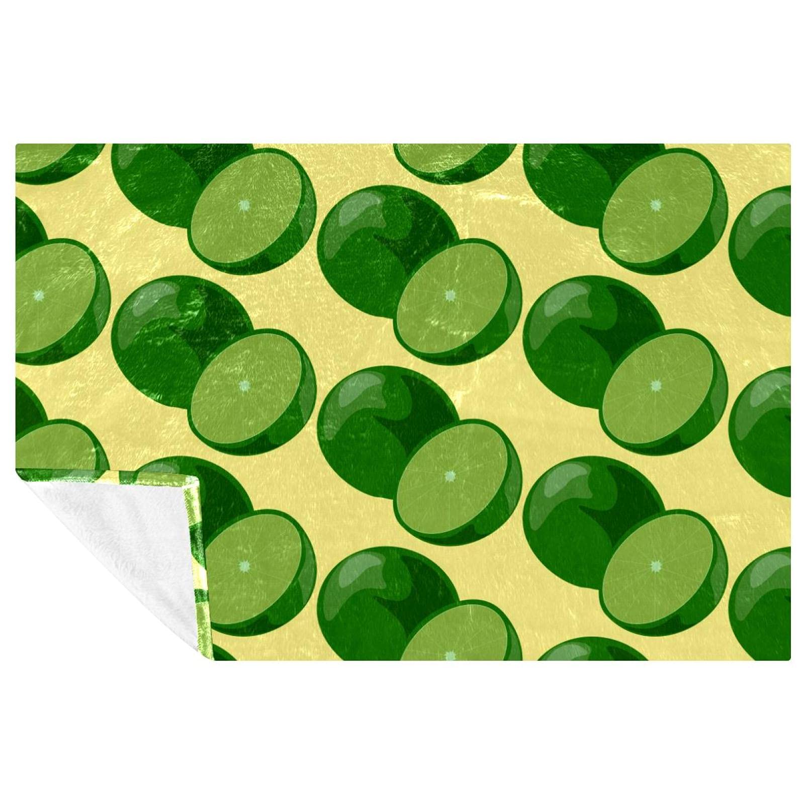 Couverture douce au motif citron pour s'emmitoufler sur le canapé