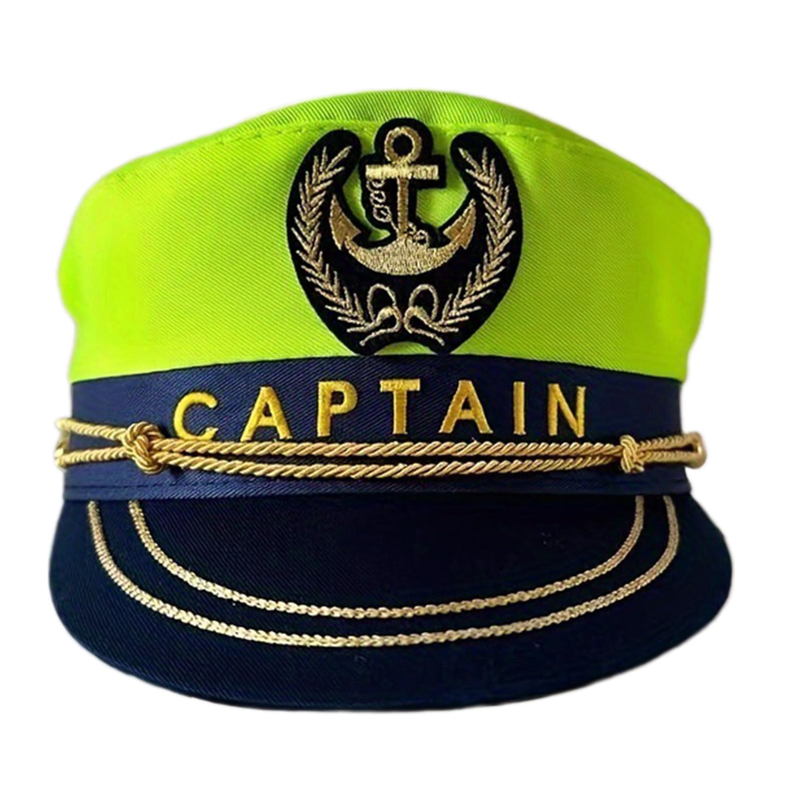 Jazuaiao Halloween Costume Sailors Hat Cotton Classical Embroidered Design Fits Most Adults Role Play Photo Props Fashion Cotton Sailors Hat