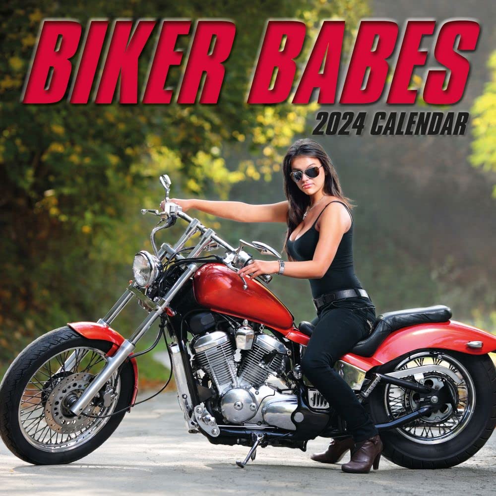 The Gifted StationeryCo Ltd, Biker Babes 2024 Wall Calendar