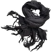 Vintage Wool Scarf Distressed Ragged Neck for Women Men Unisex Neck Warmer for Winter Outdoor Fashion Neckwear Winter