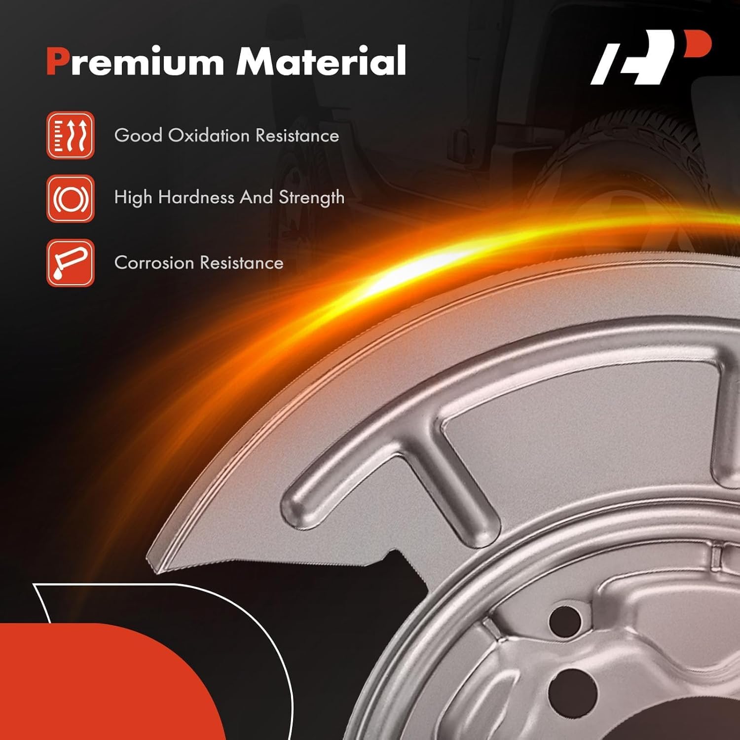 A-Premium Front Driver and Passenger Brake Dust Shield Compatible with Select BMW Models - 323i 2006-2011, 325i 2006, 328i 2007-2013, 330i 2004-2006, 335d 2009-2011, 335i, 335is, 128i, 135i, 135is, Z4