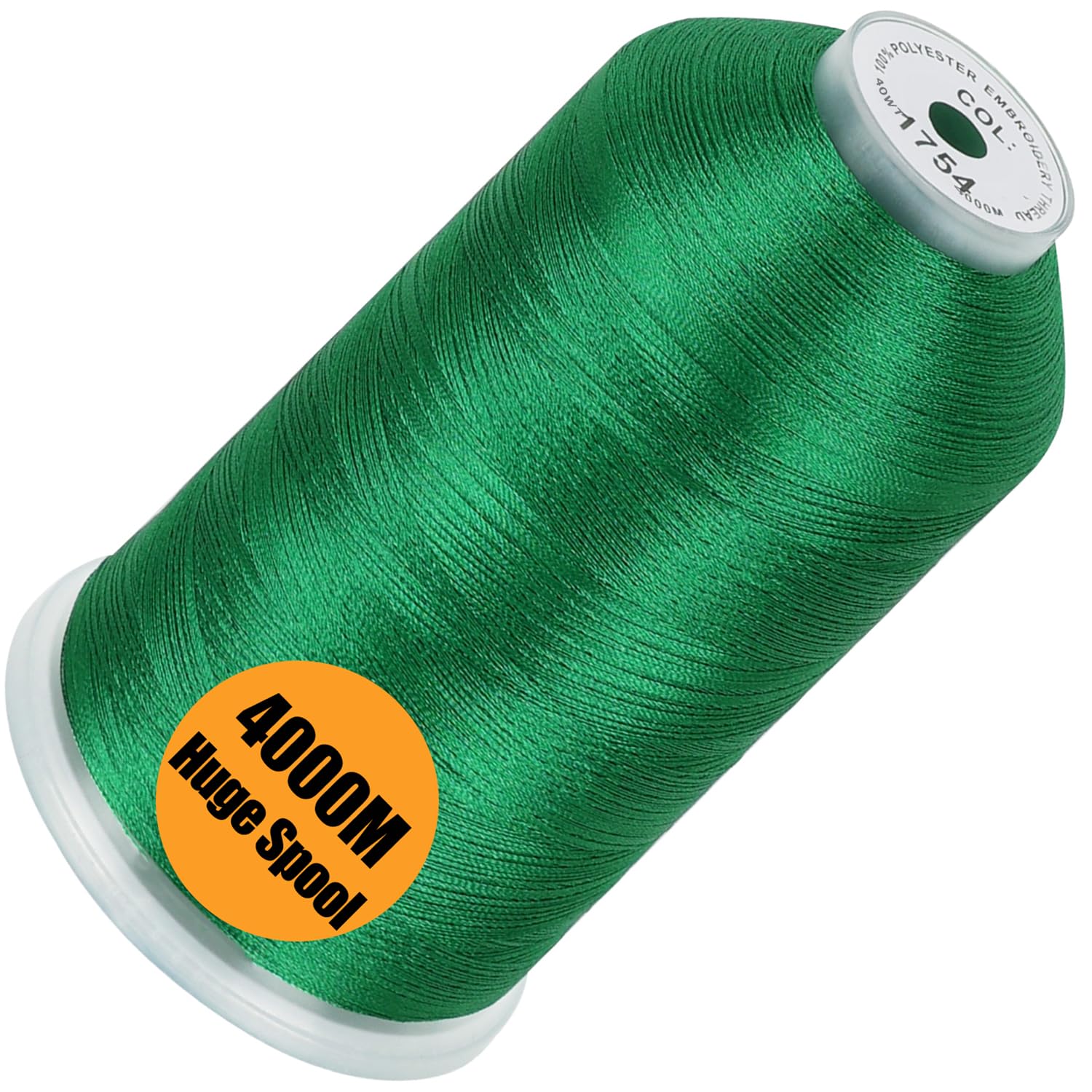 New brothread 4000M Huge Spool Embroidery Machine Thread - Christmas Green