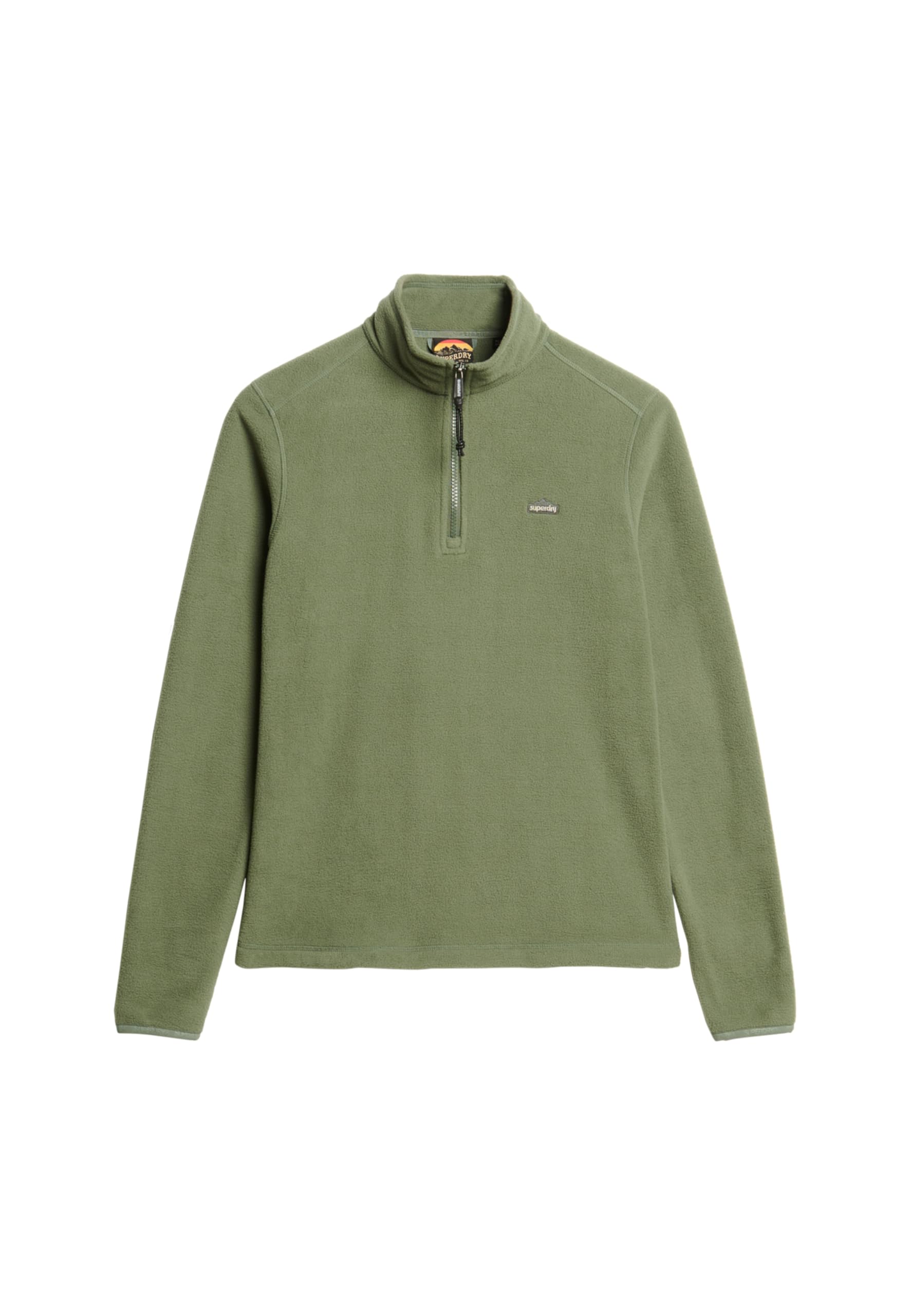 Superdry Womens Polar Fleece Half Zip Fleece - Laurel Khaki - 8
