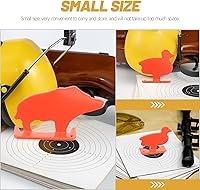 Vista 7 de Specialty Tools - 4 piezas de silueta de acero inoxidable, mini figuras de metal de cerdo, pato, ratón, letreros de mesa para ejercicio, hogar