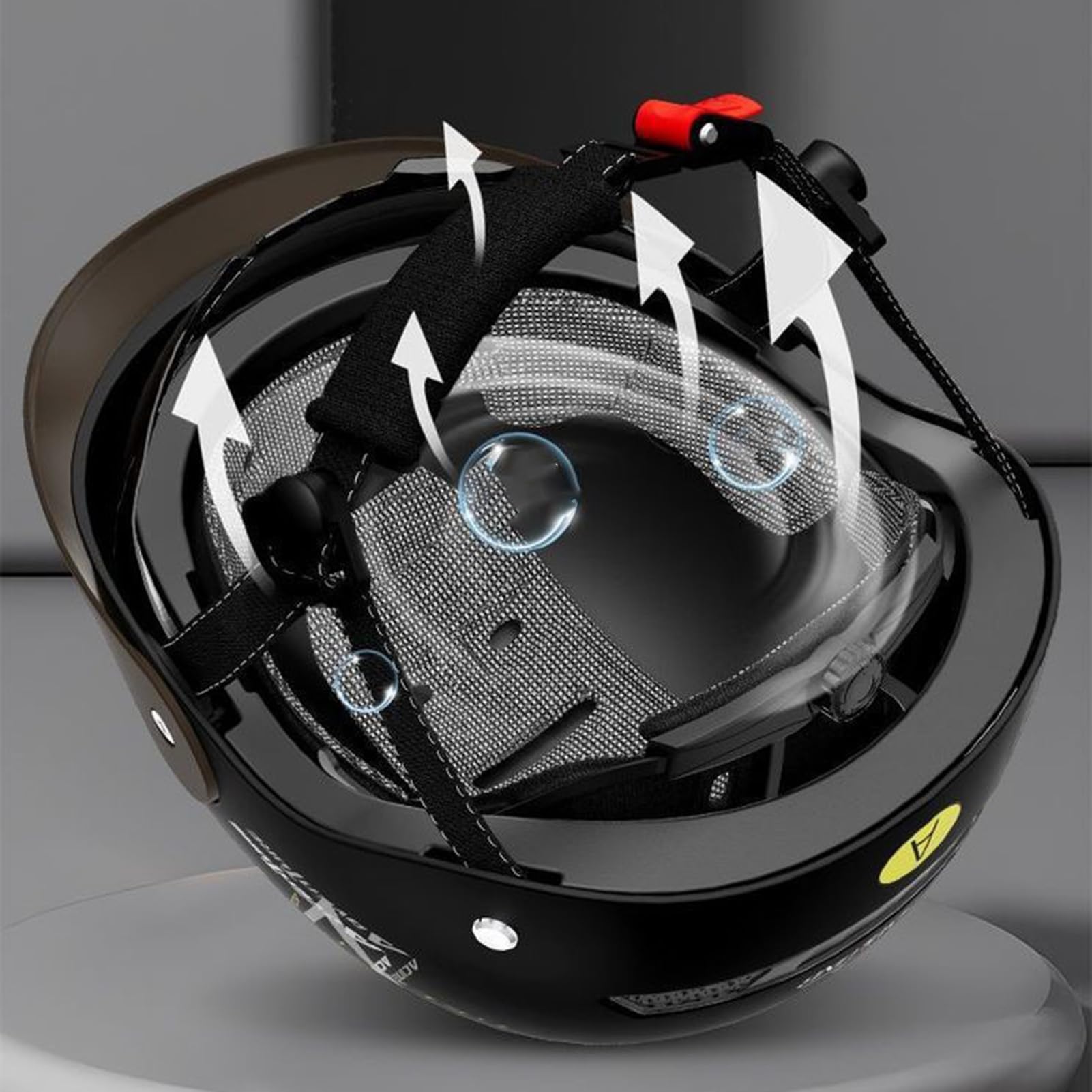 Kask motocyklowy połowa twarzy Osłona przeciwsłoneczna Quick Release Protective