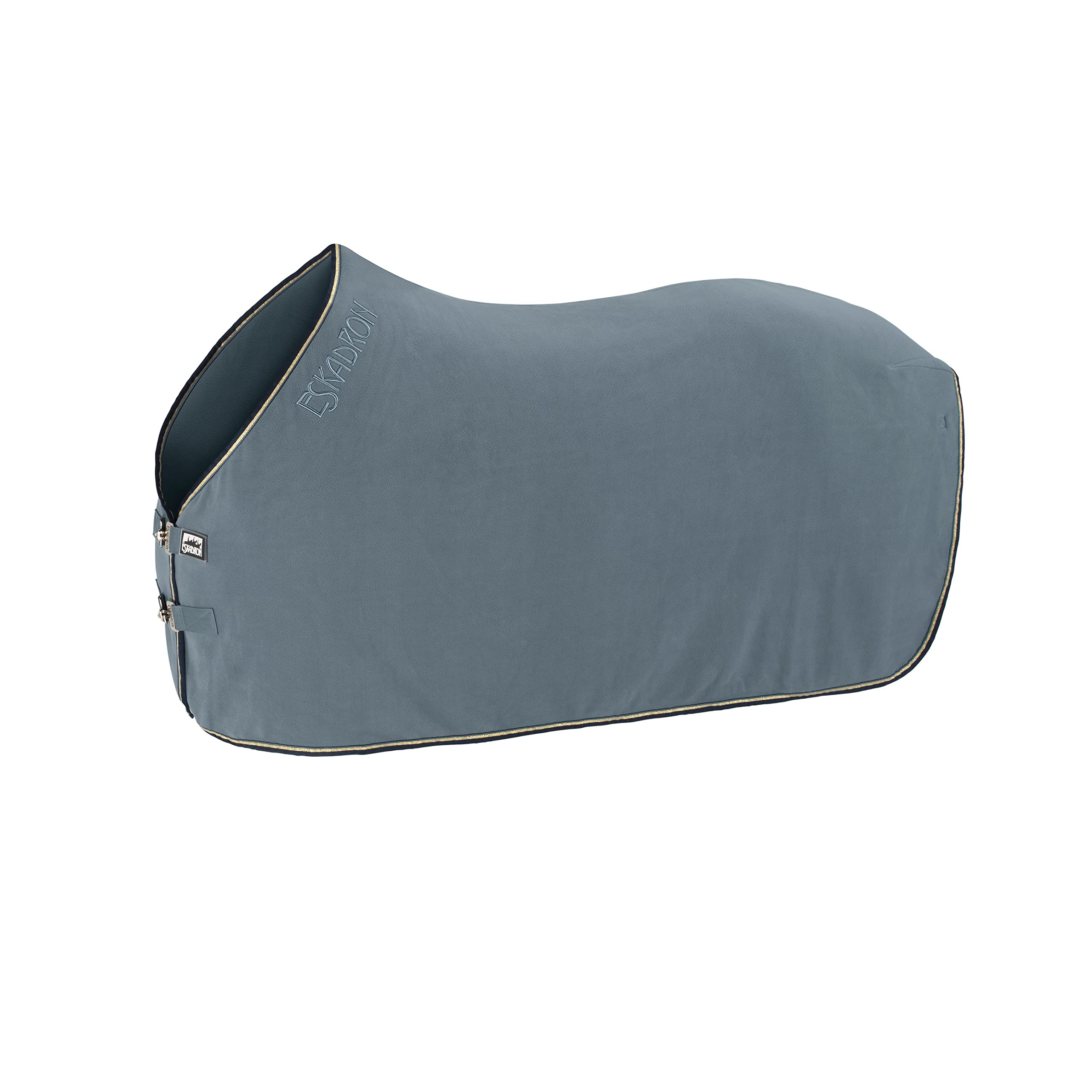 Eskadron Abschwitzdecke Fleece Contrast BlackBerry, racinggreen & ashblue