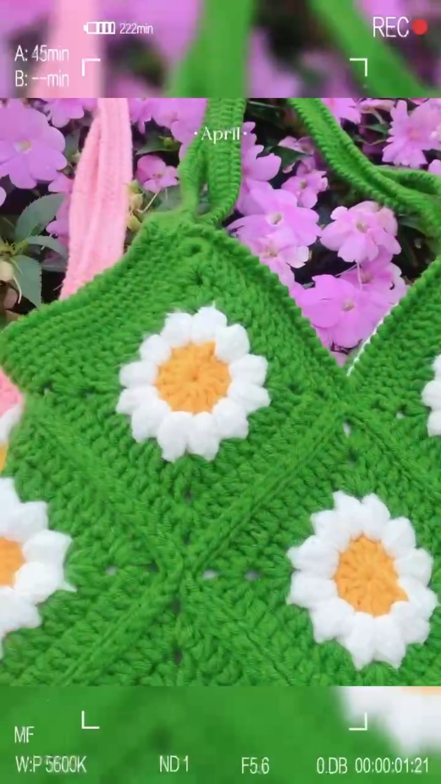 Bolso de Crochet y Tote Floral para Mujer miniatura 7