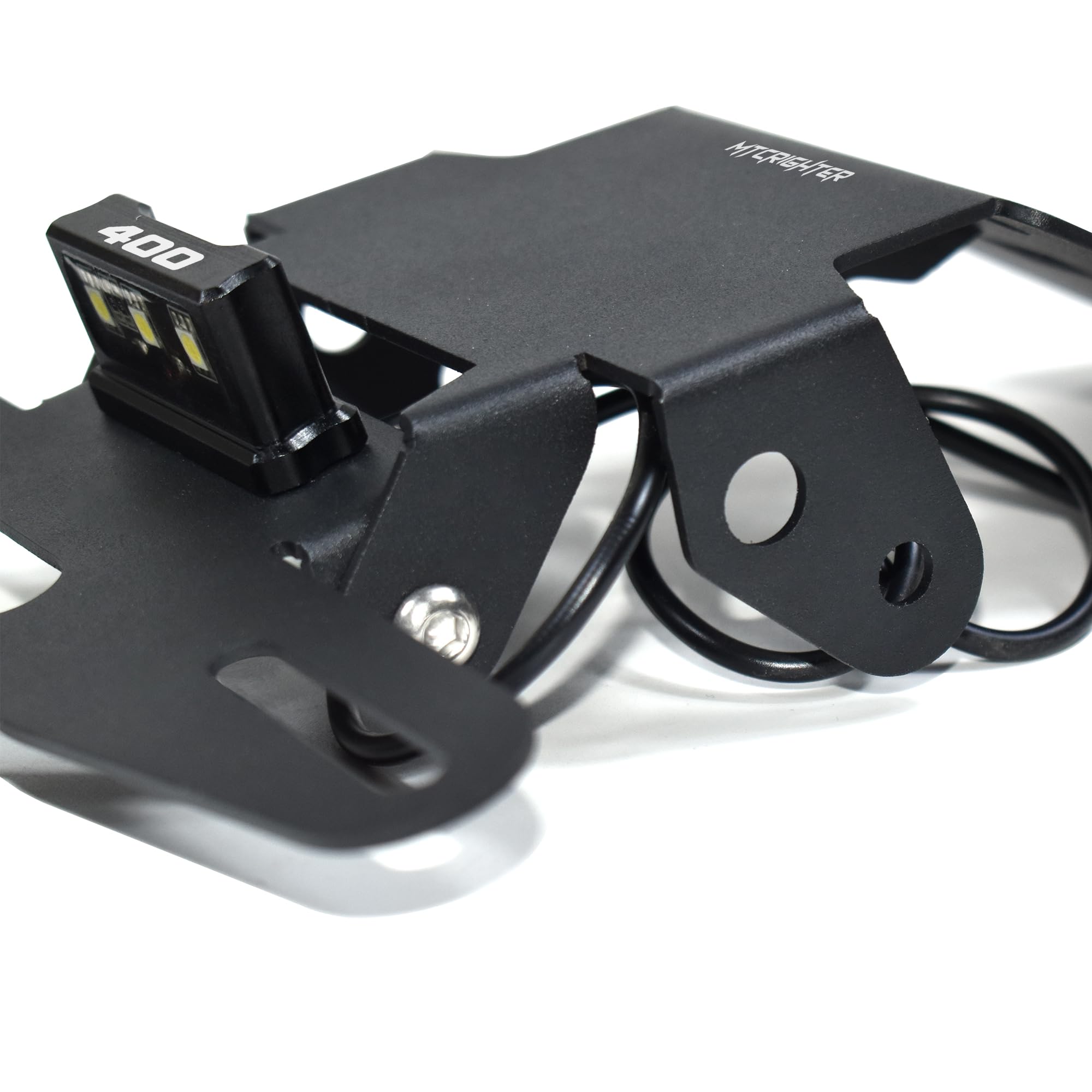 Kit Porta Targa Compatibile con Triumph Speed 400 Scrambler 400X 2024 2025, Realizzato in acciaio inossidabile