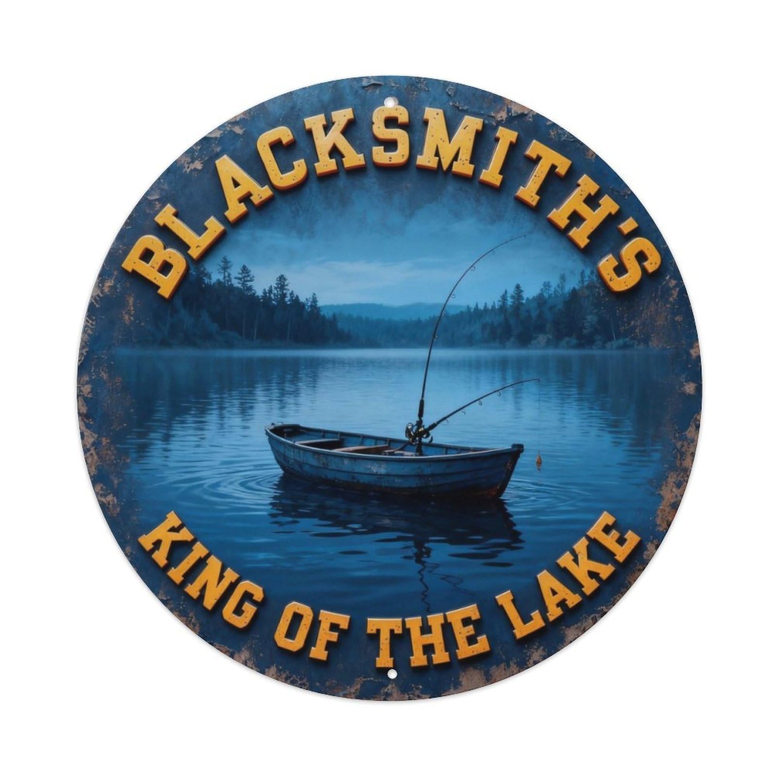 King Of The Lake Metal Tin Sign Plaque