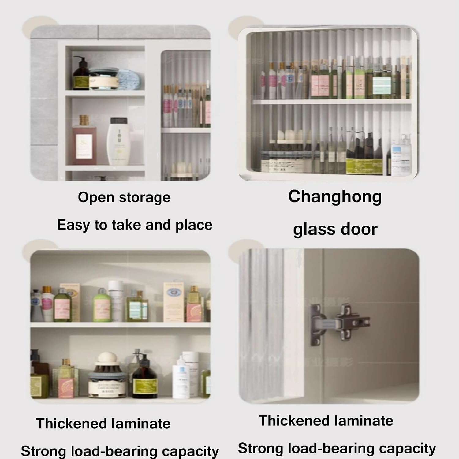Wall Cabinet with Doors, Kitchen Wall Cabinets Storage, Wall Mounted Kitchen Cabinets with Doors and Shelves for Bathroom, Living Room, Entryway Organizer,A-50 * 15 * 70CM/19.7 * 5.
