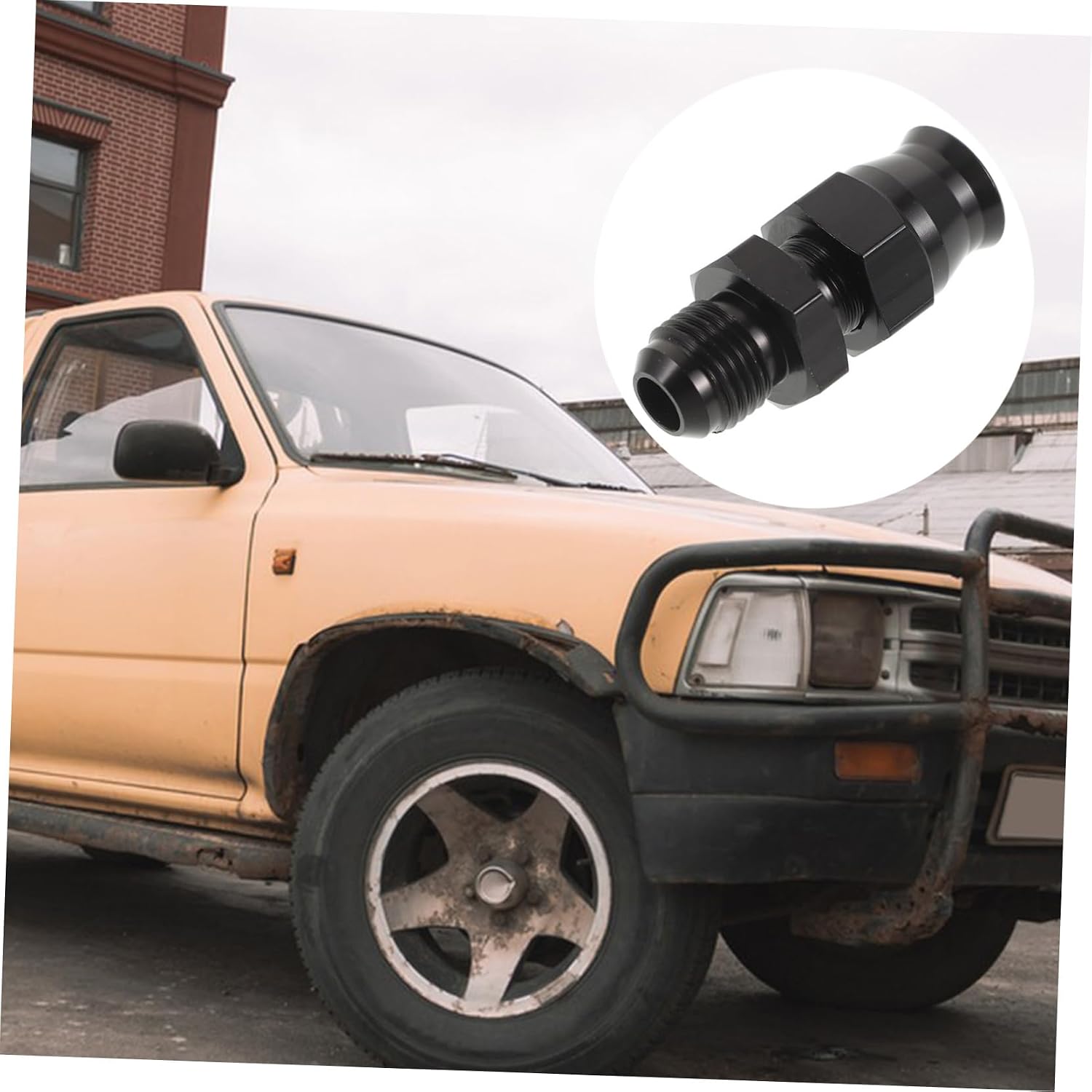 MAGICLULU Fuel Line Connector Adapter Quick Connect Fuel Line Fitting for Automotive Applications Durable Design for Easy Installation and Secure Connections