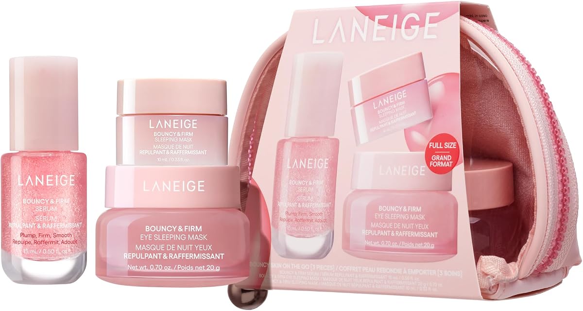 Bouncy & Firm Sleeping Mask: Korean Overnight Face Mask to Plump, Firm, & Boost Elasticity, with Peony & Collagen Complex for Visibly Plumper, Hydrated Skin | Korean Skin Care