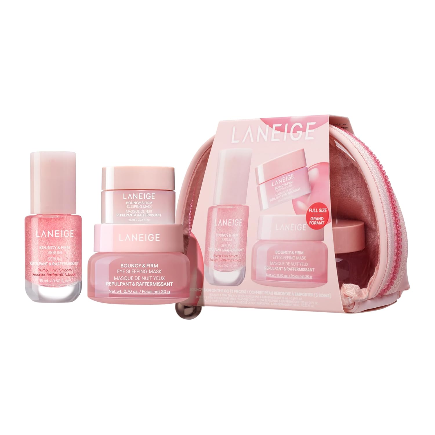 LANEIGE Bouncy and Firm Sleeping Mask: Revitalize, Smooth, Peony & Collagen Complex, Barrier-Boosting Hydration