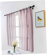 Garneck 1 PC Painel De Guarnição Da Janela Cortinas Sheer Valance Janela Sombra Decorativa Cortina Painéis Cortina Pequena Janela Curta Cortina Doméstica Cortinas Curtas