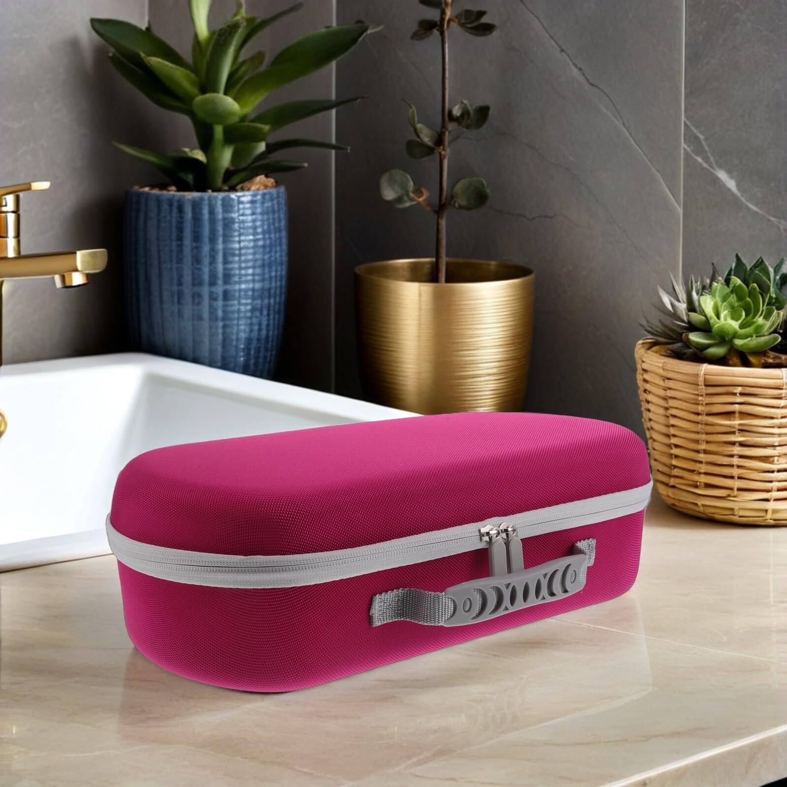 MAGICLULU Tragetasche für Haartrockner Klein mit Zubehörfach für Reisen und Salon Kompatibel mit Dyson Hd17