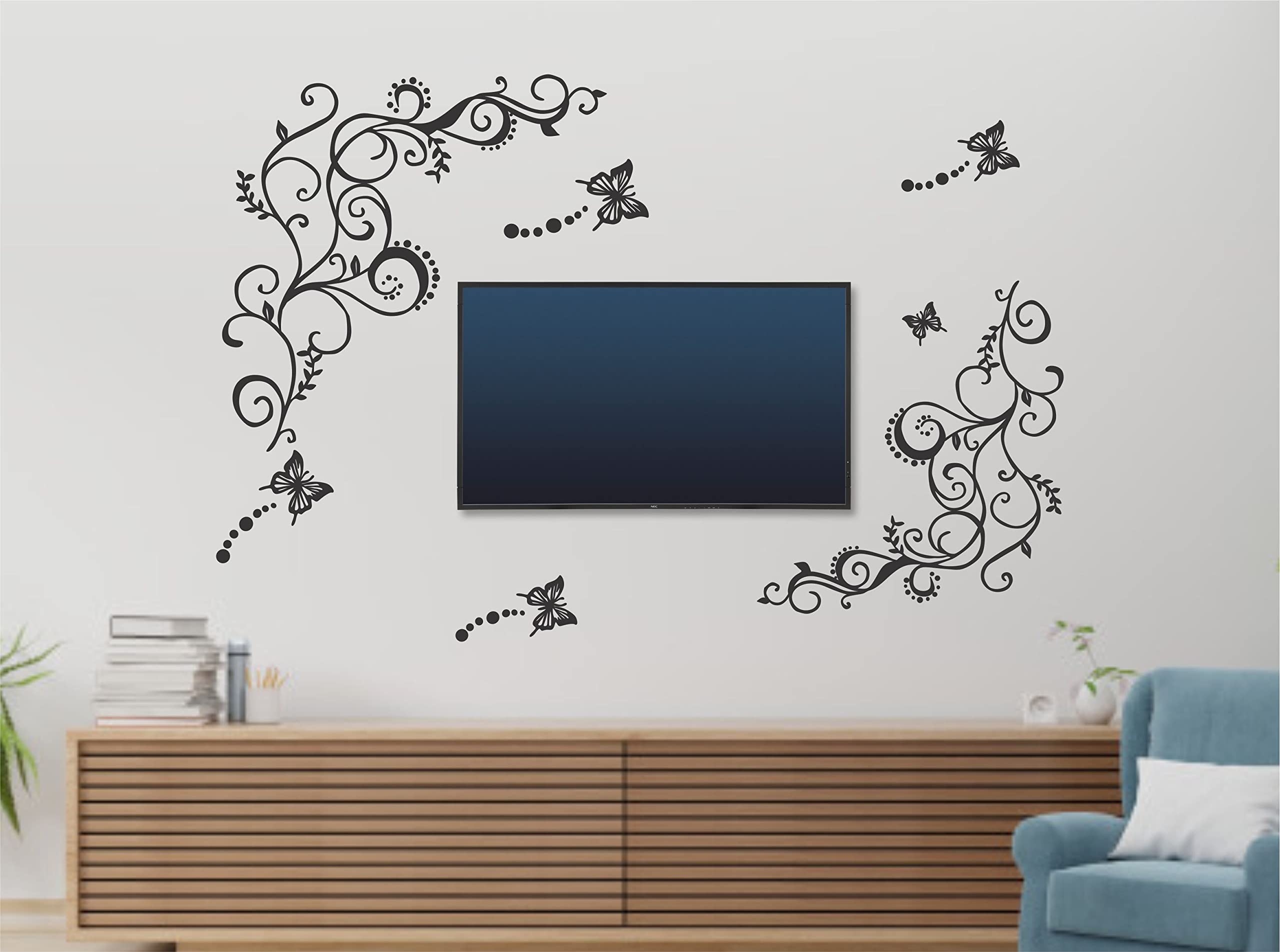 Byte Shop Desigening Butterfly Wall Sticker Blackcolor PVC Vinyl (B0C58LNWX8) Amazon Price History, Amazon Price Tracker