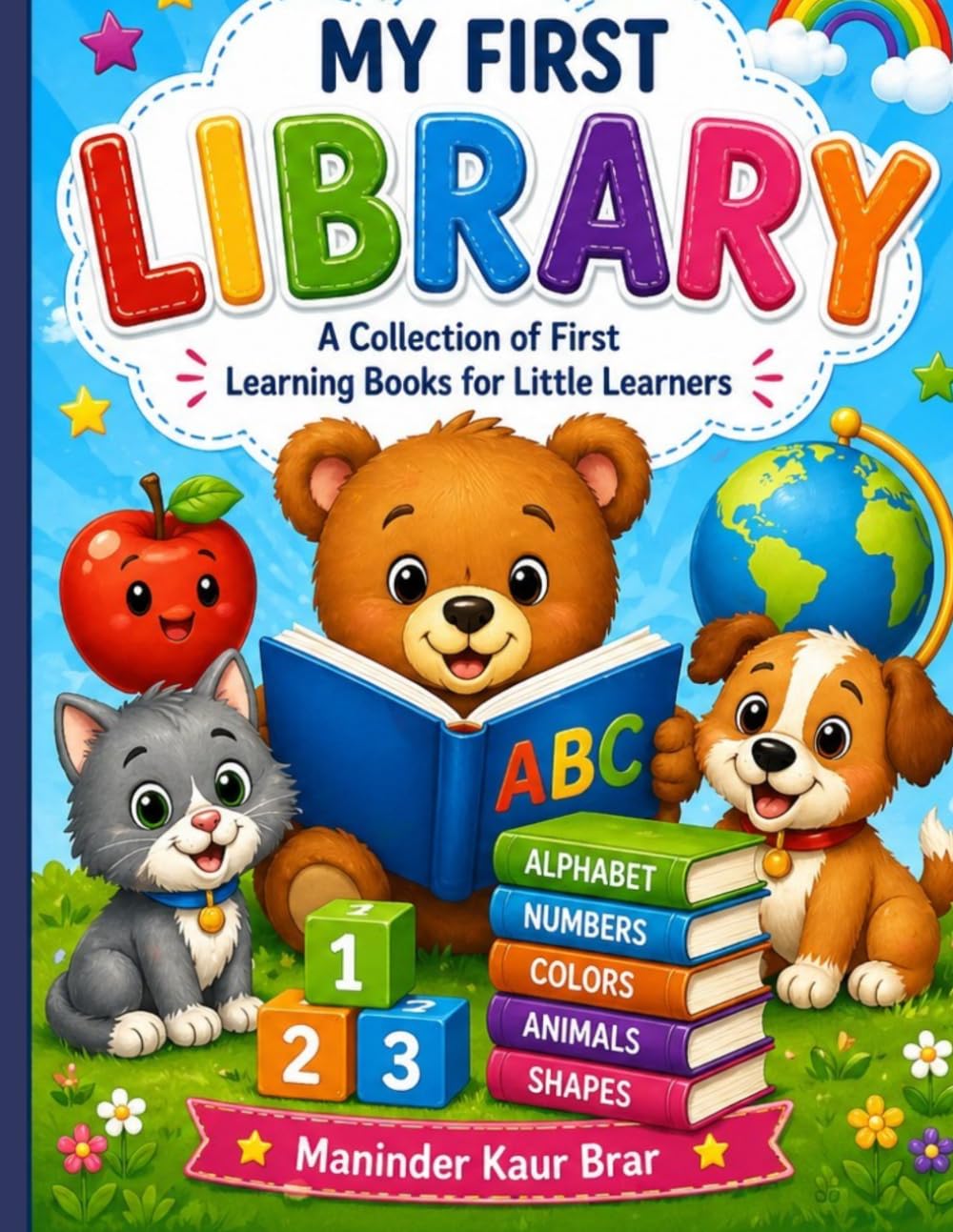 My First Library Book: A Beginner’s Alphabet Book for Smart Little Learners