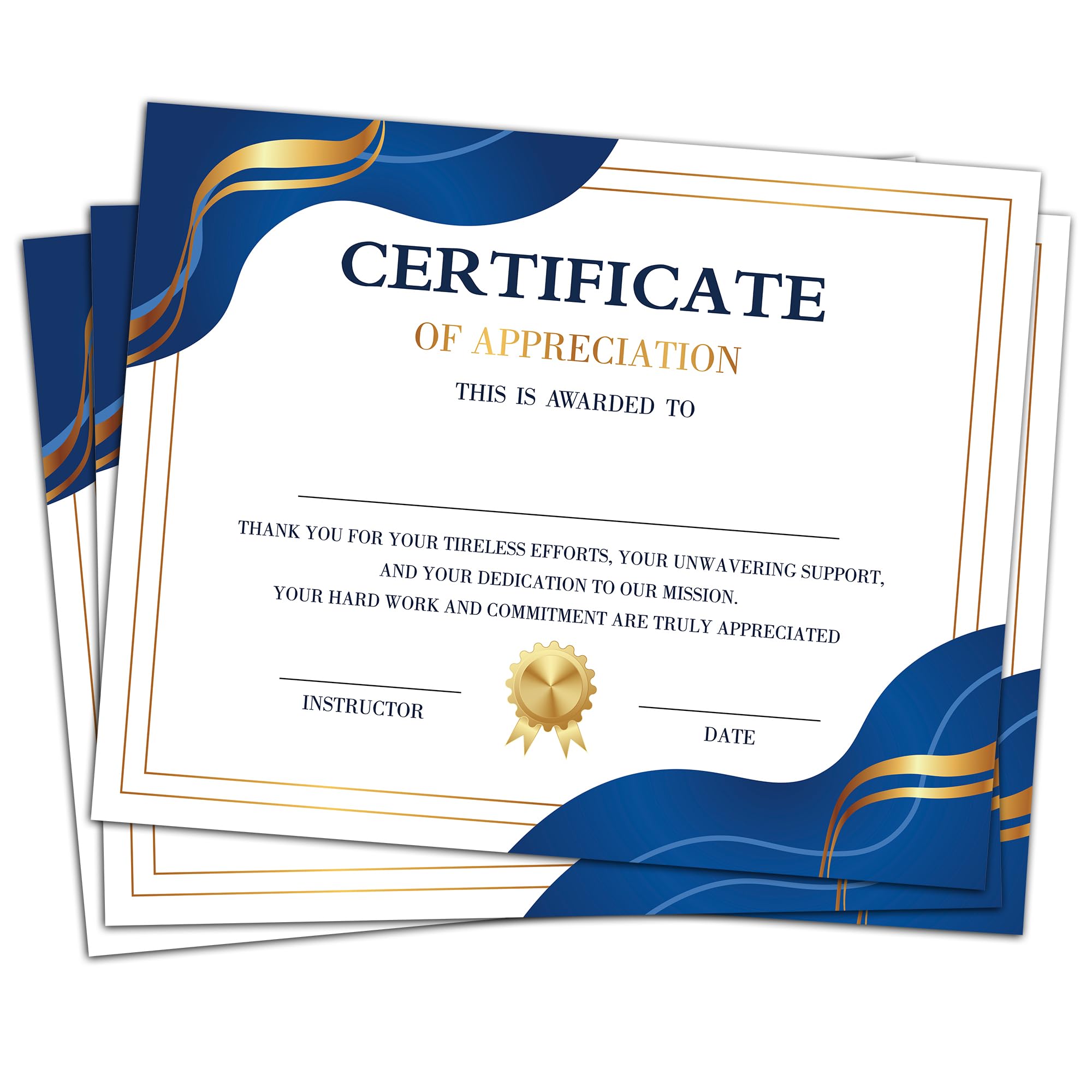 Certificate of Appreciation -25pcs, Certificates of Recognition-A32