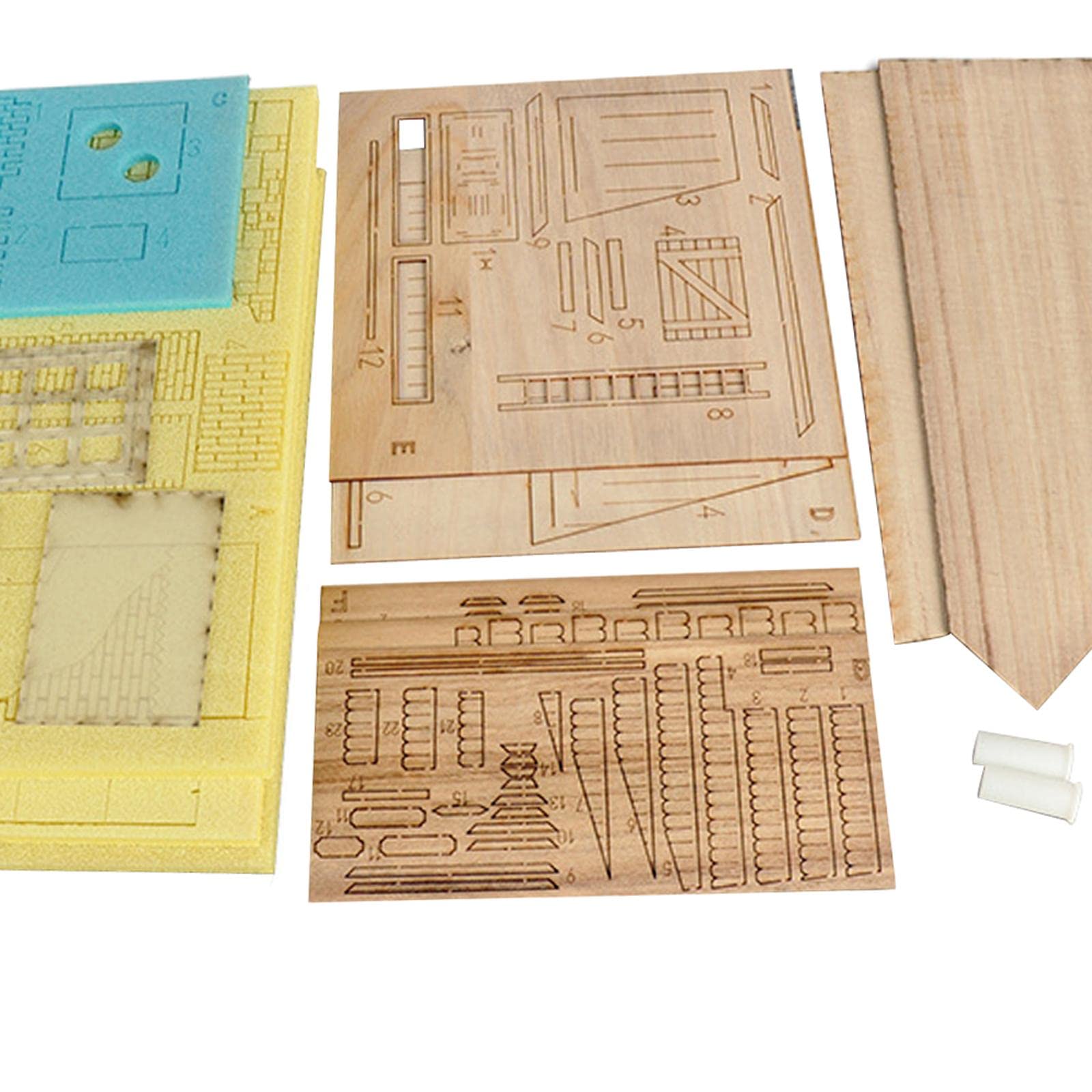 Jiuvaso Kit di Costruzione Diorama in Scala 1:35 con Architettura