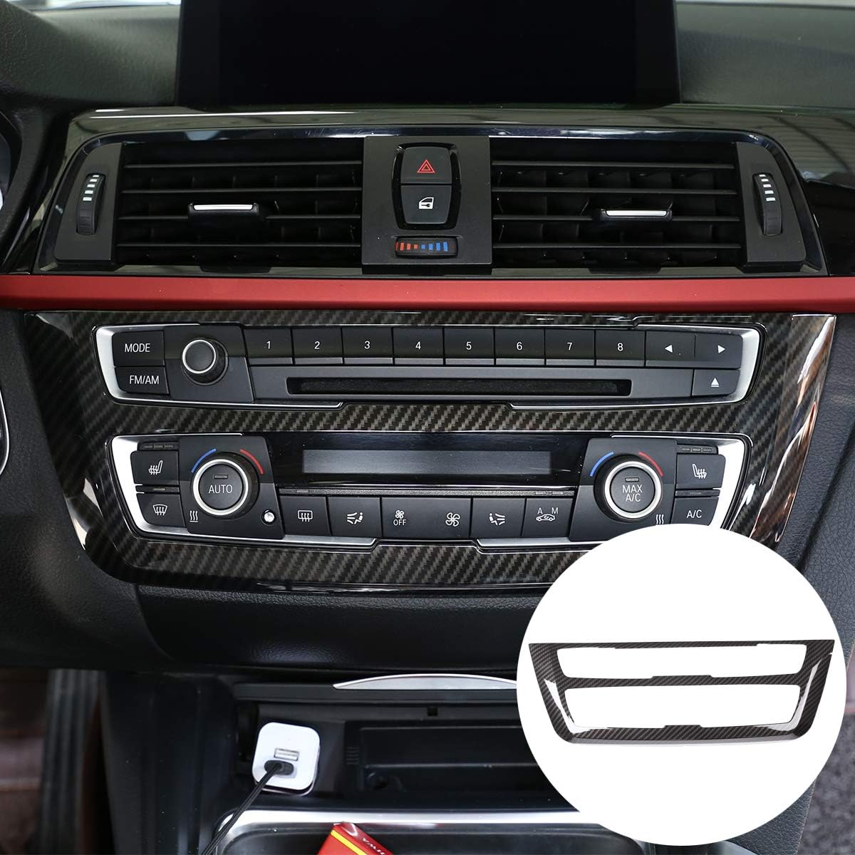 DIYUCAR Karbonfaser Lenkradverkleidung Für Alfa Romeo Giulia/Stelvio 2017-2019