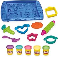 Play-Doh Kitchen Creations Cookie Creations Playset - Pretend Baking Toys for Kids Ages 3+, 10 Tools & 5 Colors