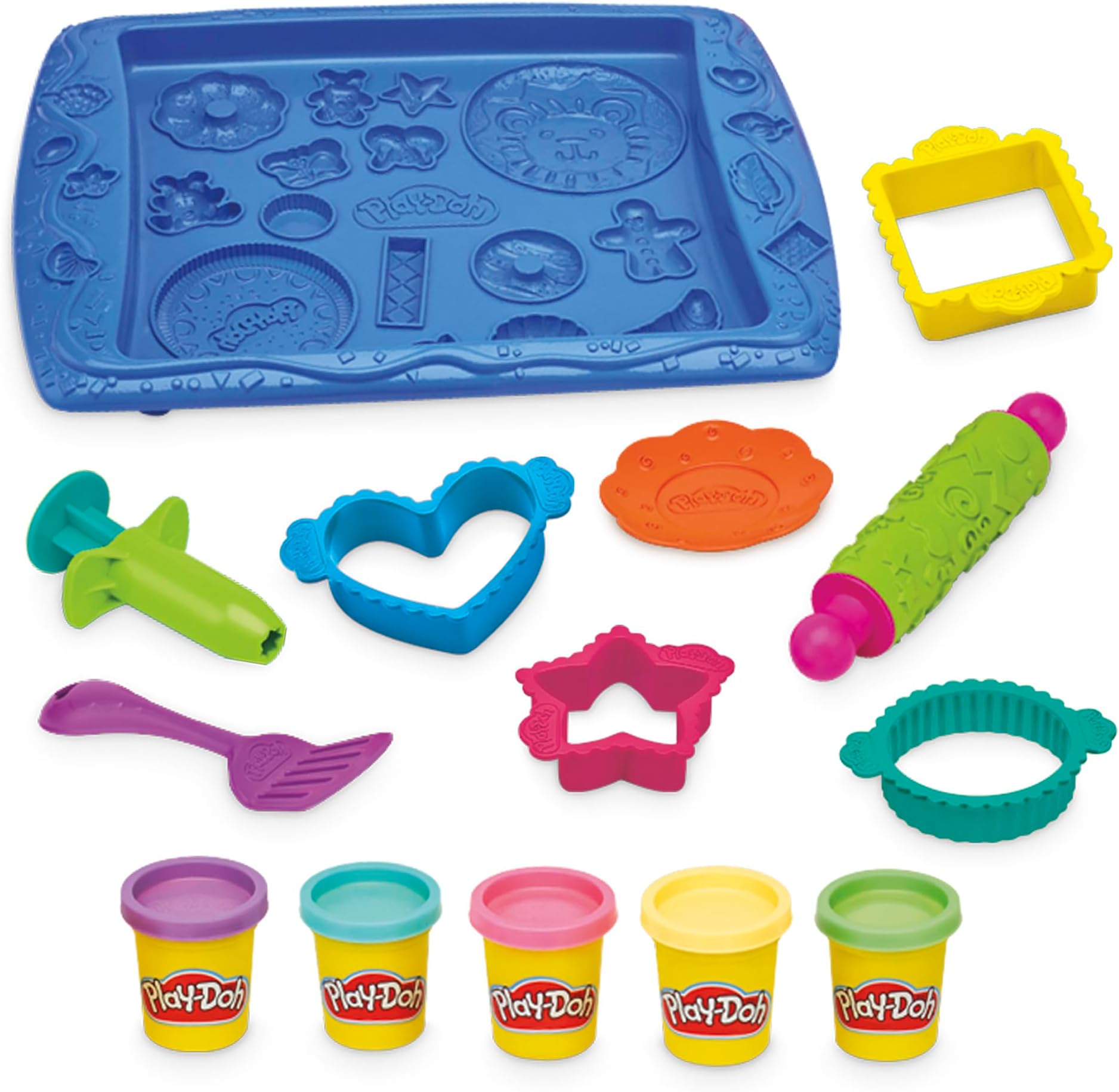 Kitchen Creations Cookie Creations Playset, Kids Arts & Crafts Set, Preschool Play Food Toys, for Girls & Boys, Ages 3+ (Amazon Exclusive)