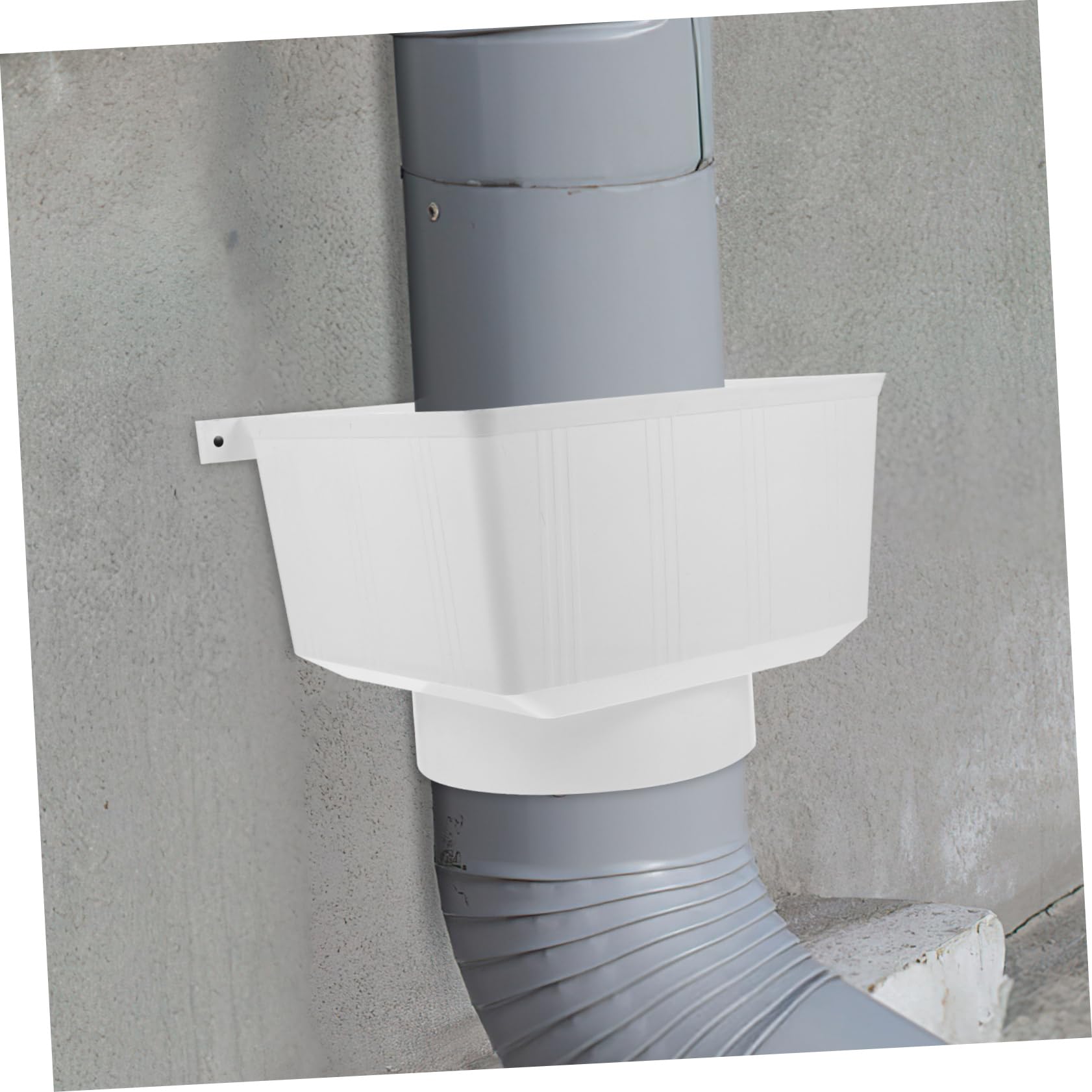 Conector de Canalón Pvc Blanco para Bajante de Lluvia