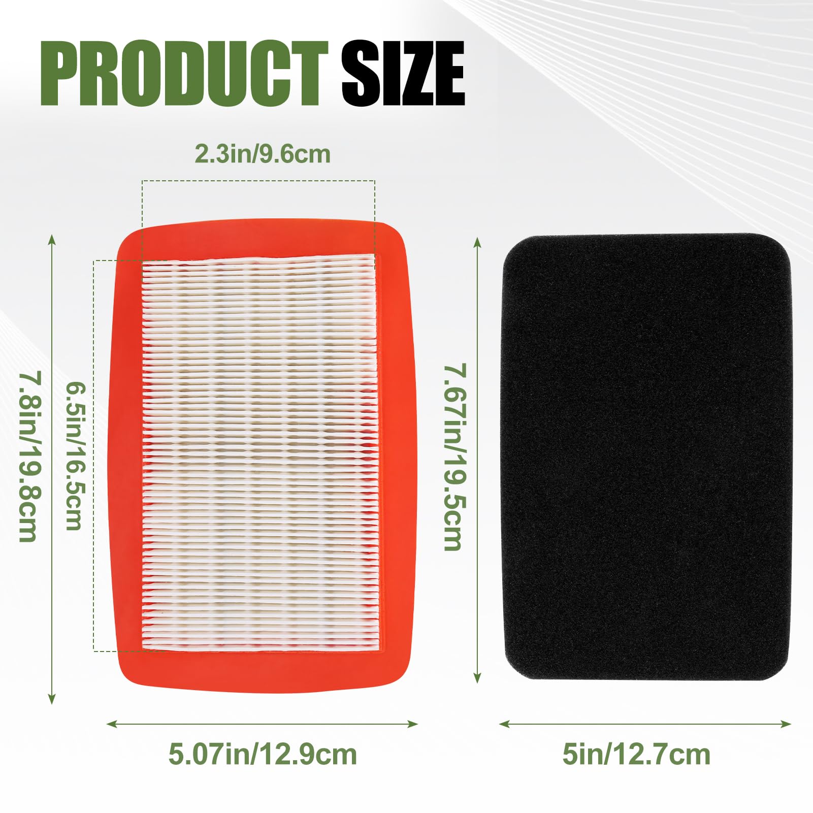 LOCOPOW 544271501 512654101 Air Filter & Pre Filter for RedMax EBZ8500 EBZ8000 EBZ8001 EBZ8001RH EBZ8050 Husqvarna 170BF 180BF 180BT 370BFS 380BFS 570BFS 580BFS # T4012-82310 T4012-82320
