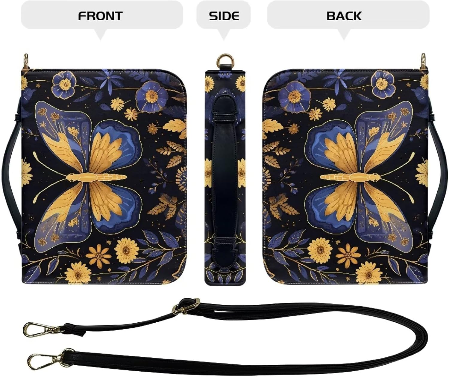 Bible Covers for Women Bible Holder Case Waterproof Bible Protector PU Leather Bible Organizer Bag