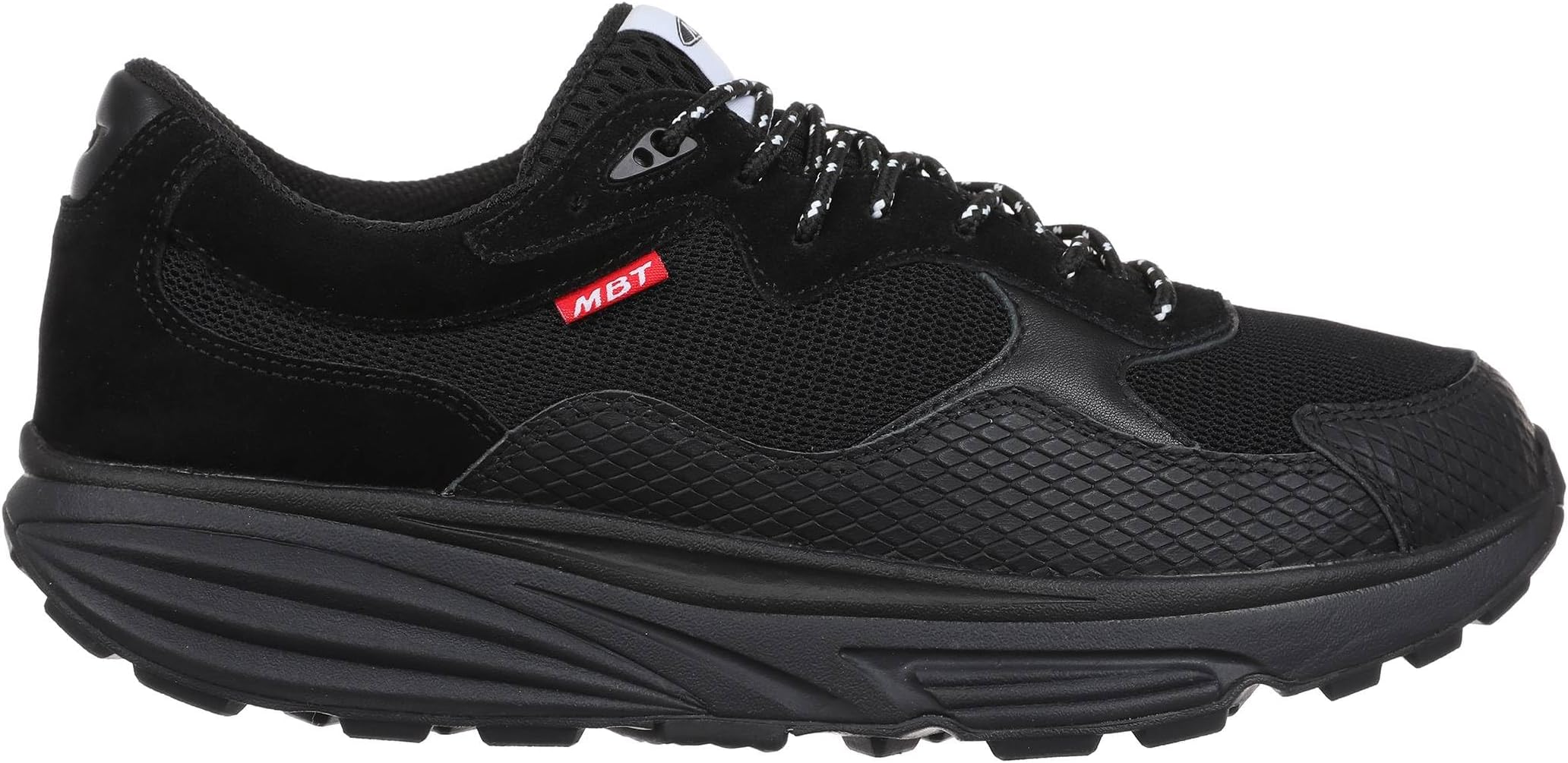 MBTNarita Women's Oudoor Walking Shoes. Ideal for Hiking as Well as Long Urban Walks. Stability, Comfort and Comfort with a Physiological Curved Sole Shoe. Black Colour
