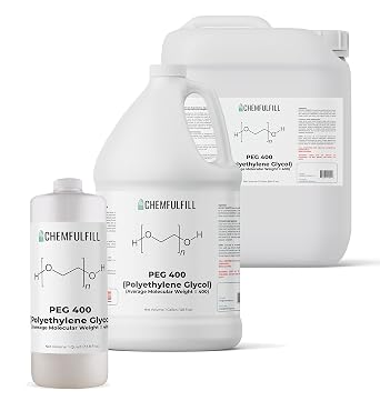 Chemfulfill PEG 400 - Polyethylene Glycol 400 PEG400 Gallon 128 fl oz