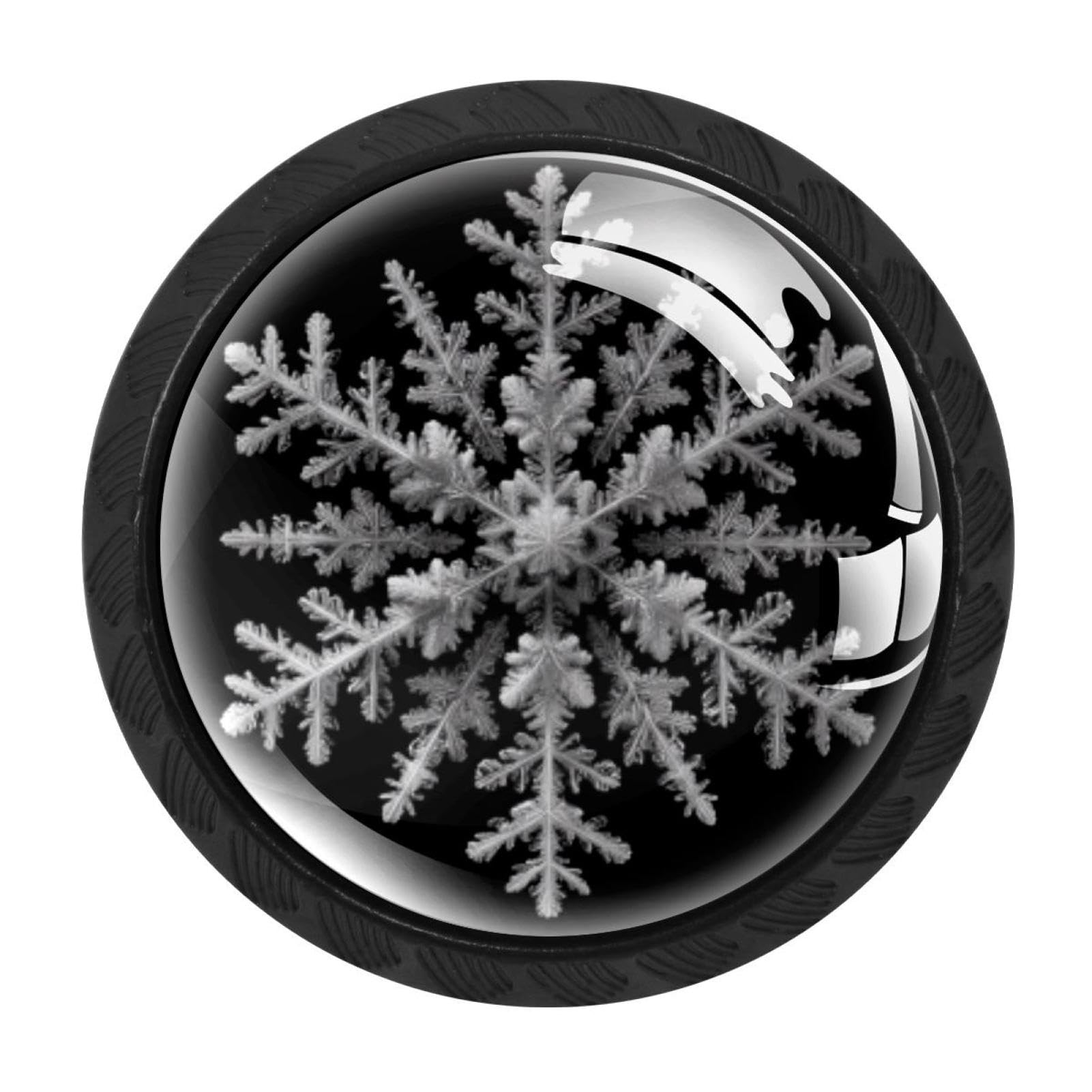 Flocon de neige boutons de tiroir de Noël pour créer une ambiance féerique dans le salon