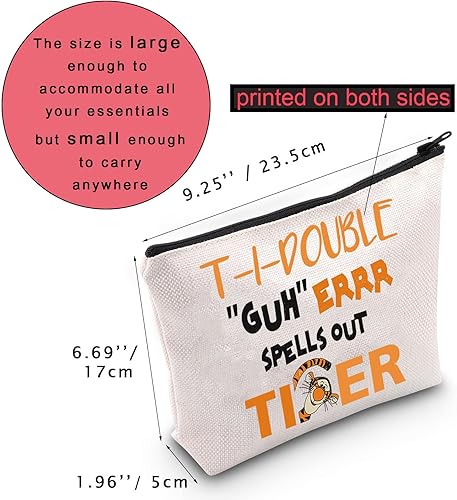 Miniatura 6 de JNIAP Bolsa de cosméticos de tigre divertida para amantes del tigre, bolsa de maquillaje de tigre, regalos de tigre para mujeres y adultos, neceser