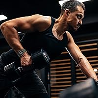 Vista 6 de OROBAY Correa Resistente Compatible con Apple Watch Banda de 45 mm/44 mm/42 mm con Estuche, Correa Antichoque para iWatch SE3 SE2 SE Series