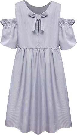 Bonny Billy Girl's Teen Ruffle Sleeve School A-line Dress
