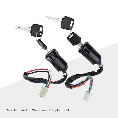 Miniatura 4 de GOOFIT Interruptor de llave de encendido hembra de 4 cables de repuesto para Go Kart Quad Dirt Bike ATV Kazuma Tank Roketa SUNL Electra Baja Hensim