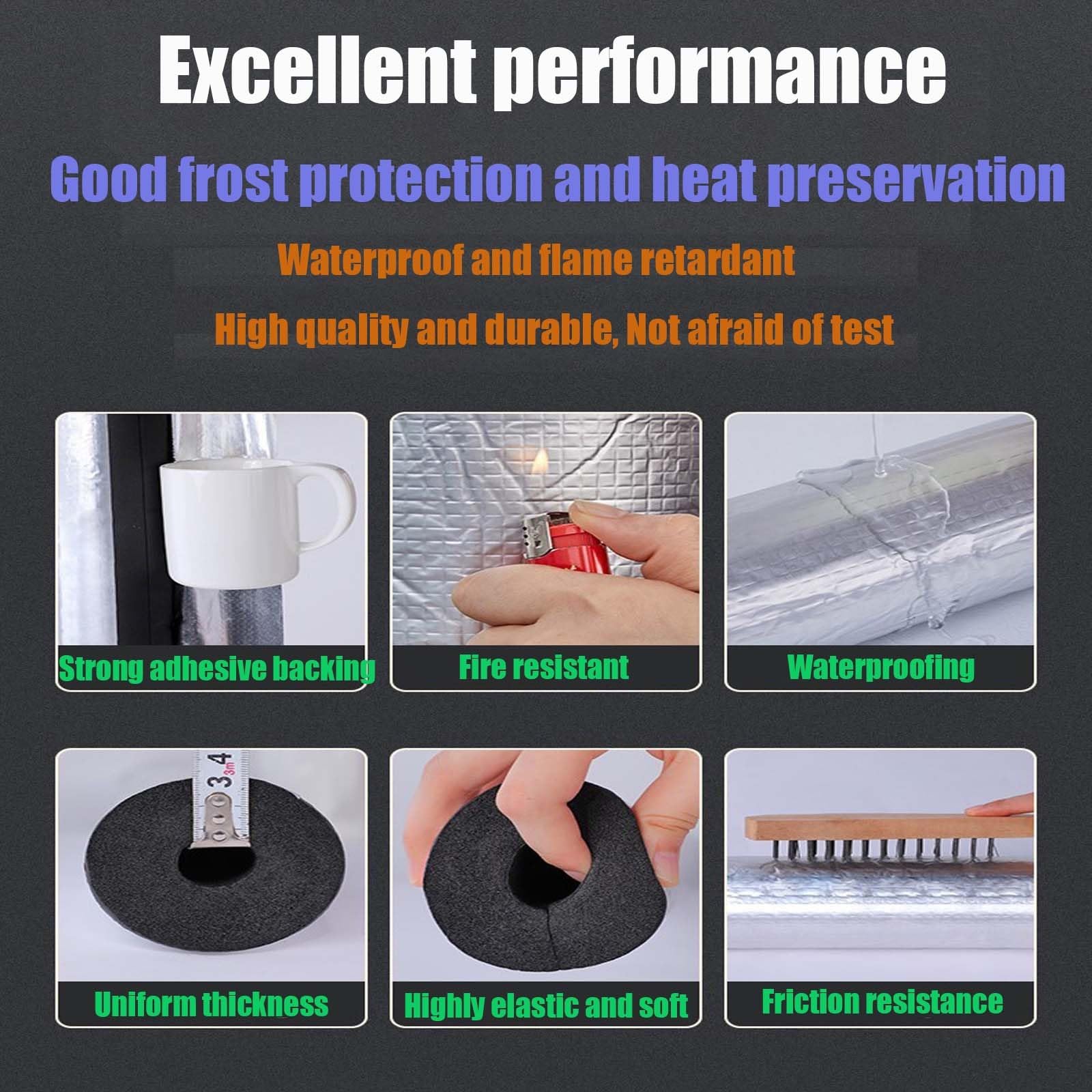 Selbstklebende Rohrisolierung 30mm Stärke - Frostschutz Für Klimaanlagen