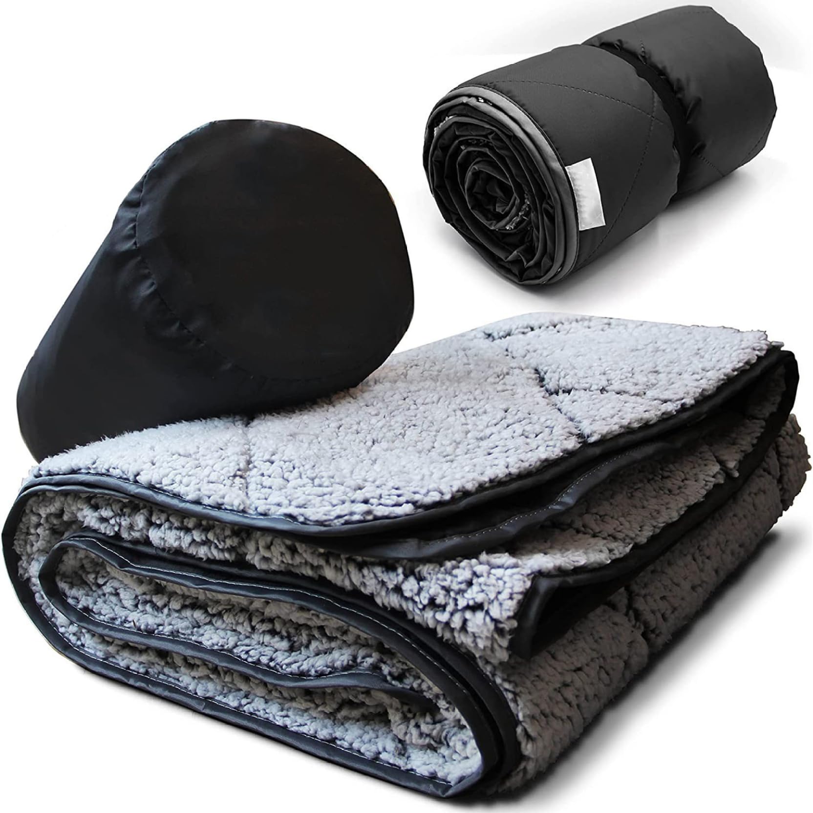 Coperta da campeggio 55x79 Coperta da stadio impermeabile con custodia Lavabile antivento calda pieghevole da campeggio per