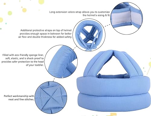 Miniatura 5 de Simplicity - Casco de seguridad acolchado a prueba de golpes, para bebé o niño pequeño