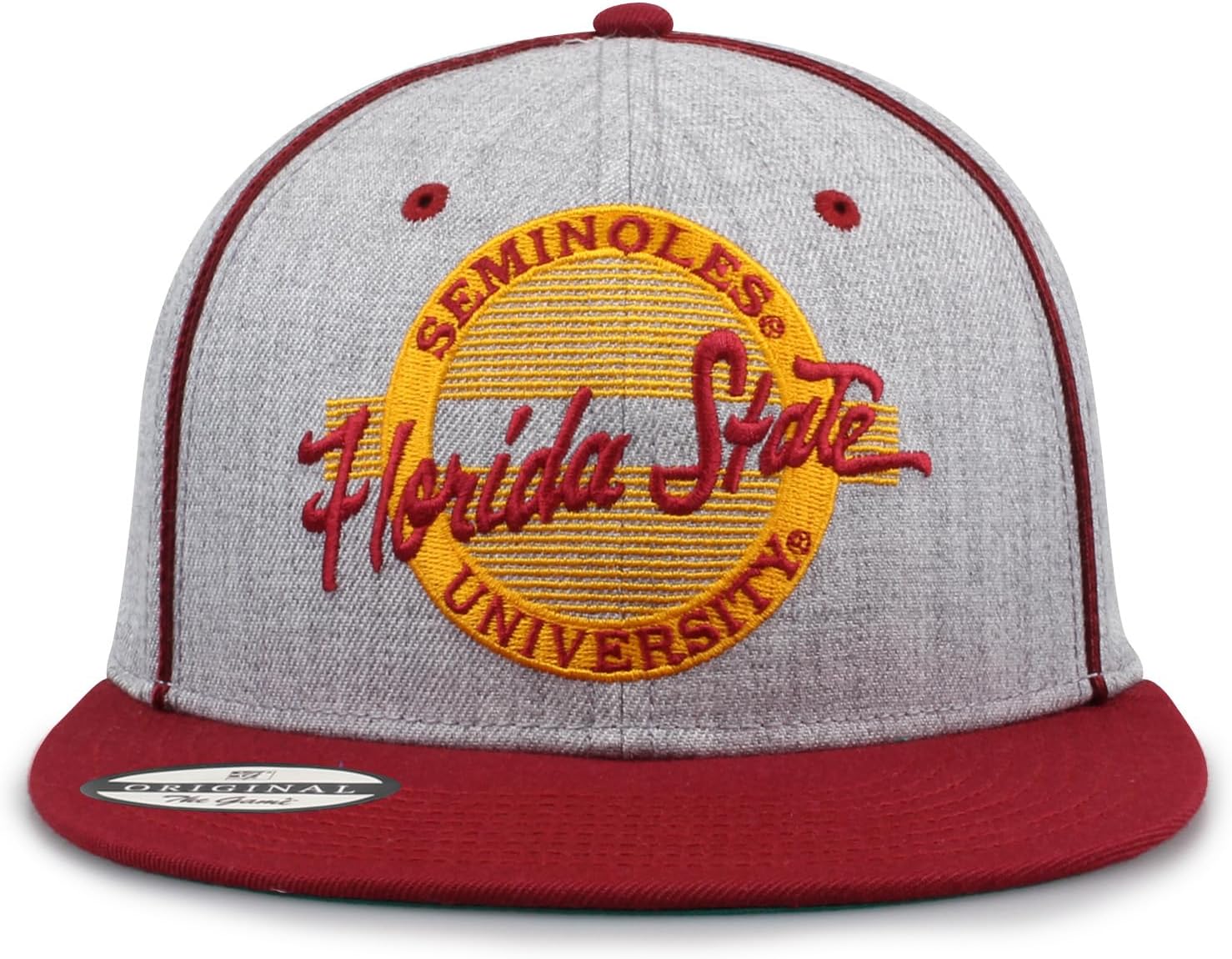 The Game NCAA Licensed Florida State Seminoles Flat Brim Snapback Hat, Florida State University Game Day Hat