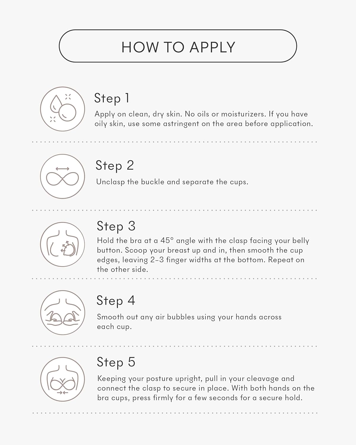 Women's Lightly Padded Luxe Adhesive Bra - Image 5