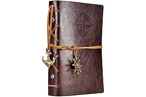 Vintage Travel Writing Notebook EvZ Leather Journal for Gravity Falls