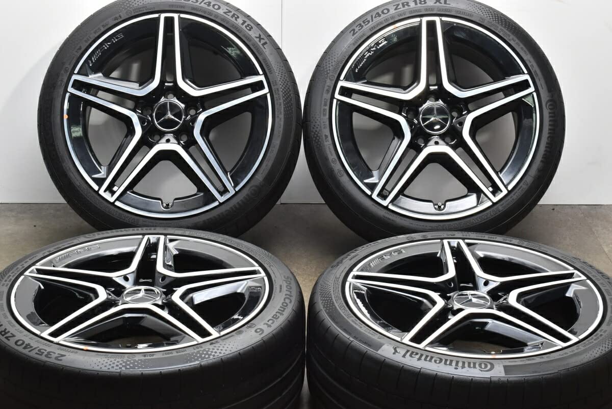 Amazon | 中古 タイヤホイール 4本セット 18インチ 8J +49 235/40ZR18 