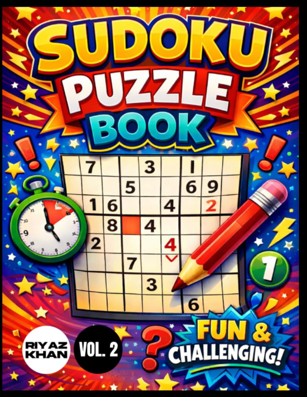 Sudoku Puzzle Book for Adults: Vol. 2 Moderate to Hard Sudoku Puzzles: Boost Brain Power, Relaxation & Focus: Brain Training Sudoku Book for Relaxation and Mental Sharpness