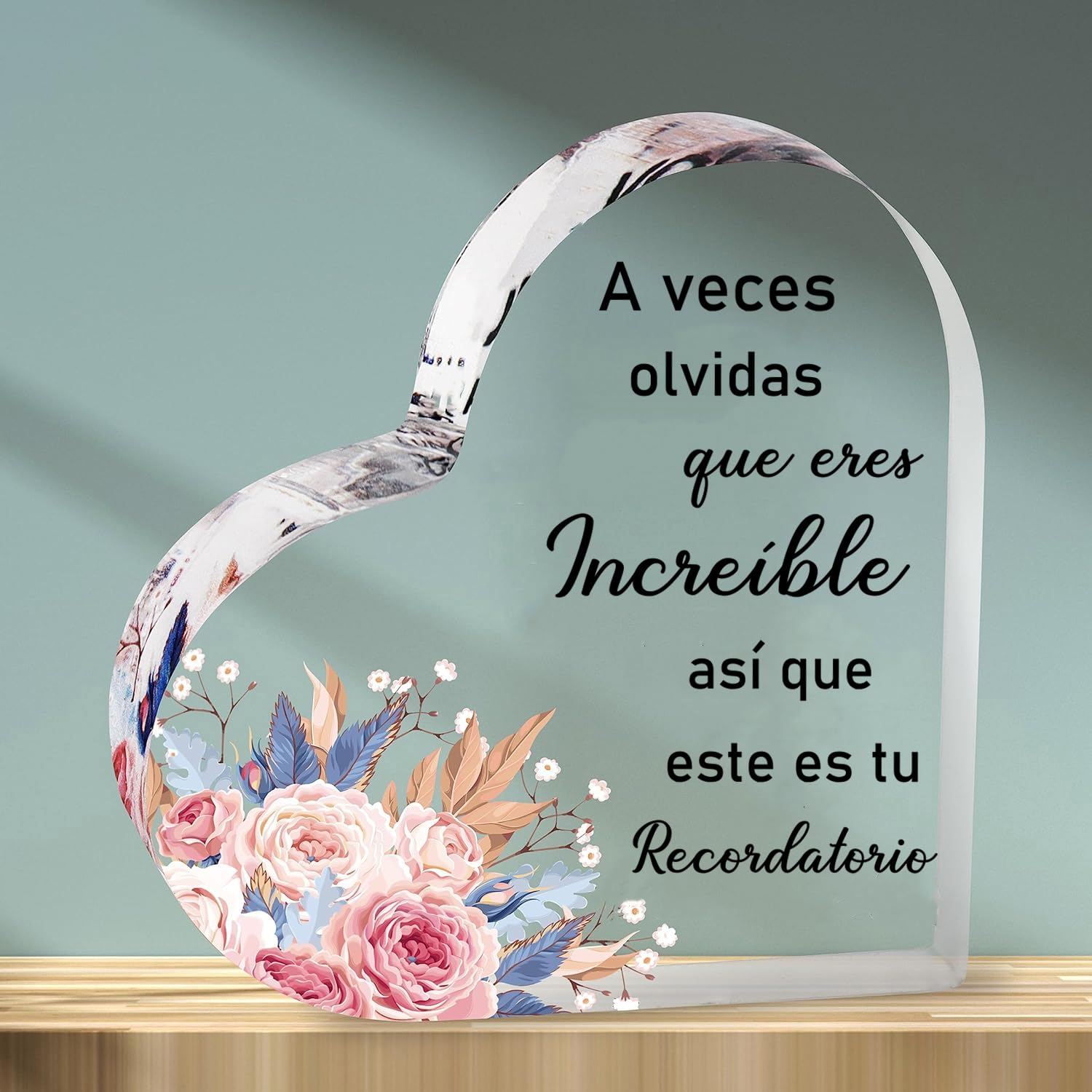 FANAOREN FANAOREN Regalo Mujer, Regalos Originales para Mujer, Placa Acrílica Inspiradora, Regalo Cumpleaños Mujer, Regalo Amiga Familiar Colega Cumpleaños Navidad Graduación San Valentin