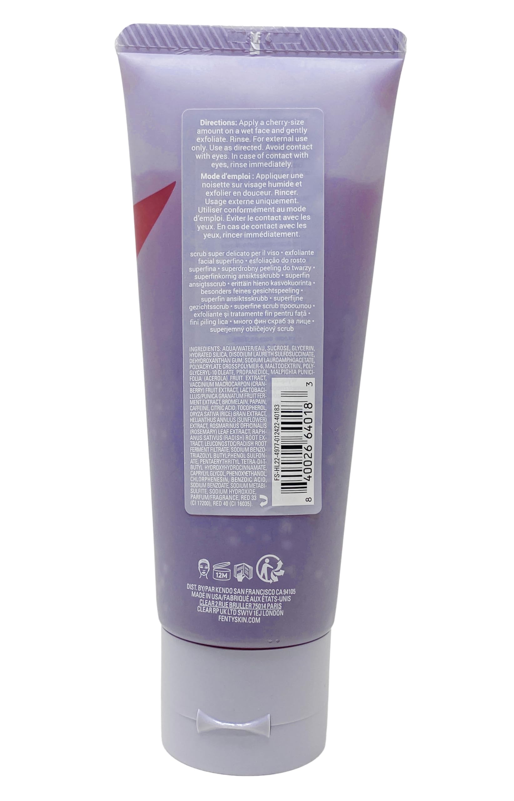 Fenty Skin Cherry Dub Superfine Face Scrub (3.52 Oz)