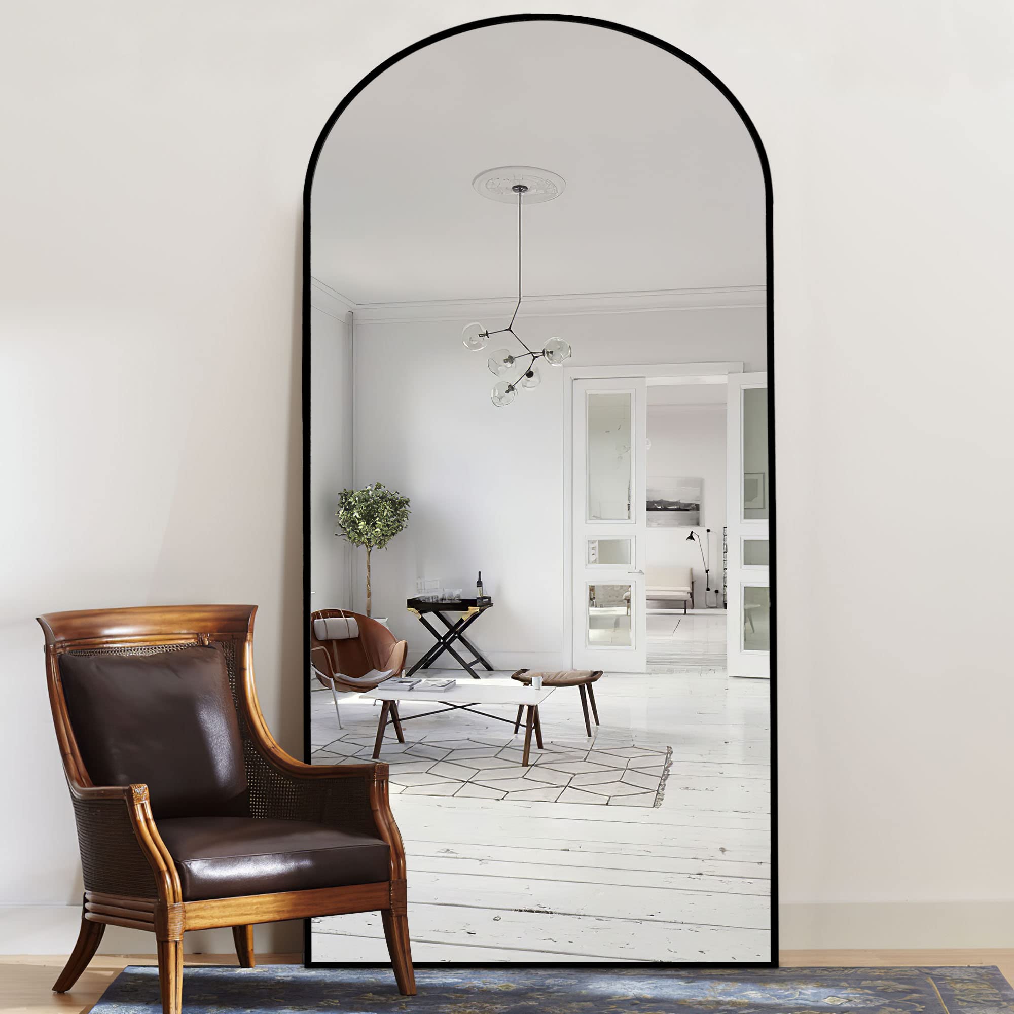Photo 1 of ***FACTORY SEALED***
NeuType 71"x32" Arched Full Length Mirror - Black