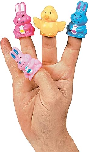 Fun Express - Marionetas de dedo de Pascua de vinilo (2dz) para Pascua - Juguetes - Juguetes de personajes - Marionetas de dedo - Pascua - 24 piezas