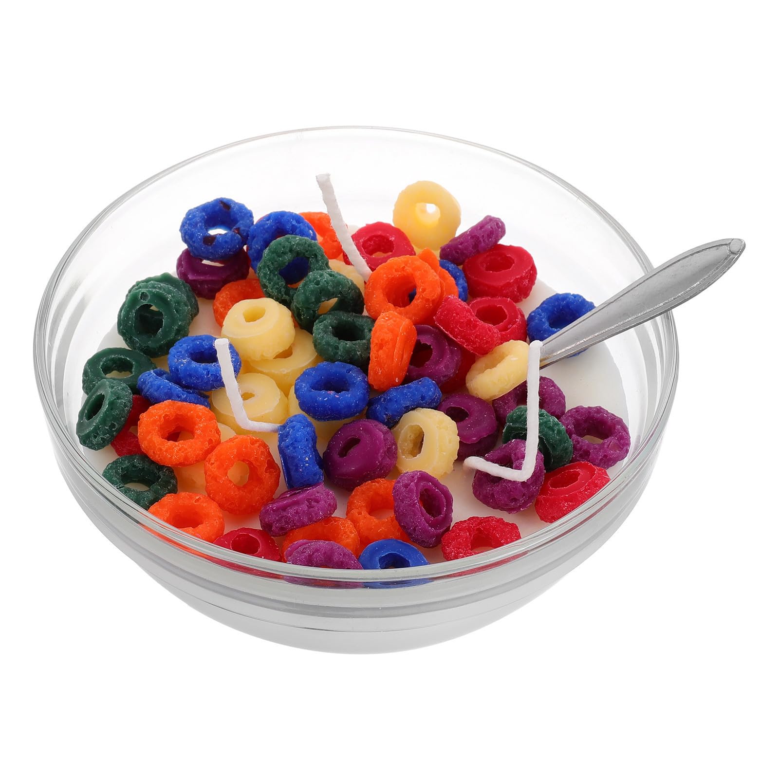 Müsli Kerzenschale in Form Halloween Feier Essenskerze Glas mit Edelstahl