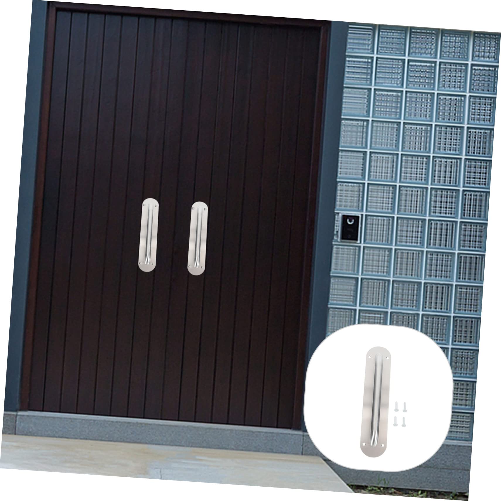 DECOMELODY 1pc Stainless Steel Door Handle Barn Door Pull Handle for Barn Garage Gate